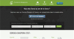 Desktop Screenshot of corsicadiaspora.com
