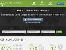Tablet Screenshot of corsicadiaspora.com